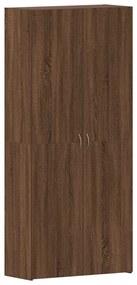 Cipőszekrény Barna Tölgy 80x35,5x180 cm Mérnöki Fa