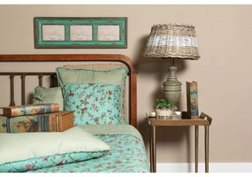 Koptatott szürke fa lámpatest, búra nélkül, 13x50 cm