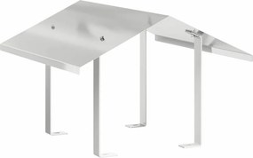vidaXL Kémény Felszerelés Ezüst 50 x 50 x 37 cm Rozsdamentes acél