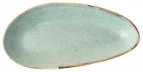 Lunasol - Sand ovális tálalótányér türkizkék 25 cm – Gaya (451962)