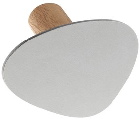 Világosszürke fali acél akasztó Dot L Nupo – LIND DNA