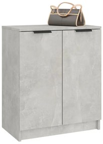 betonszürke szerelt fa cipősszekrény 59 x 35 x 70