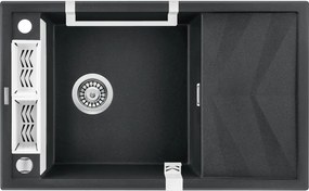 Magnetic gránit mosogató_metál grafit_1 medence+csepegtető