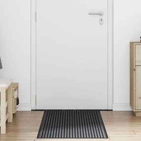 Ajtószőnyeg Fekete és Szürke 60 x 150 cm Polipropilén, PVC
