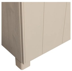 Krémszínű borovi fenyő ruhásszekrény 110x200 cm Noah – WOOOD