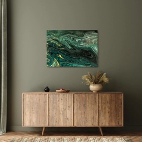 Kép - Zöld márvány (üvegen) (70x50 cm)