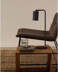 Fekete fém asztali lámpa (magasság 49 cm) Manie – Kave Home