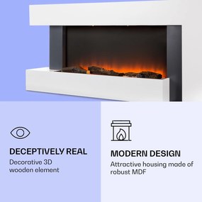 Studio Light & Fire 2 Smart, kandalló, 1000/2000 W, MDF, WiFi Control