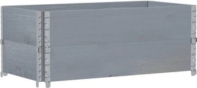 vidaXL 2 db szürke tömör fenyőfa raklapmagasító 100 x 50 cm
