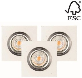 Spot-Light Spot-Világítás 2515337 - KÉSZLET 3x LED Beépíthető lámpa VITAR 1xGU10/5W/230V beton SP0749