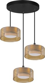 Brilagi - LED RGB dimmelhető csillár AURA LUX 3xGX53/14W/230V Wi-Fi Tuya fekete/arany
