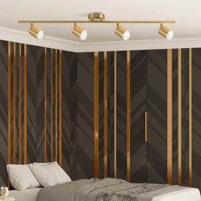 LED RGBW fényerőszabályozható spotlámpa GOLDI 4xGU10/6,5W/230V arany