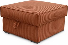 Taburet SMART COSARO XL tárolóval 71x71 cm, terrakotta színű