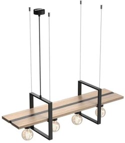 Csillár zsinóron SHELF 4xE27/60W/230V