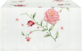 Asztalterítő 60x120 Hímzett futófelület rózsákkal