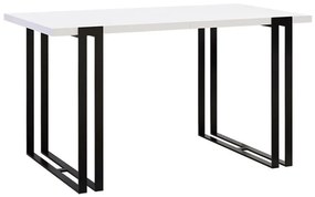 Asztal Comfivo 179Fehér, Fekete, 76x80x140cm, Hosszabbíthatóság, Laminált forgácslap, Fém