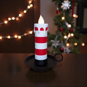 KarĂĄcsonyi stĂlusĂș Led gyertya csĂkokkal â Pla dekorĂĄciĂł 18,5 cm