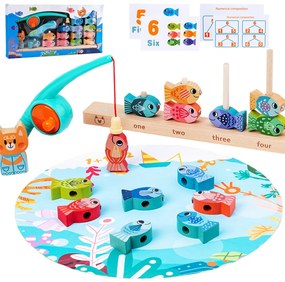 Mágneses horgász fajáték, számok tanulásához