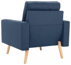 vidaXL kék szövetfotel