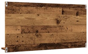 antik fa színű szerelt fa tükrös fürdőszobaszekrény 90x11x45 cm