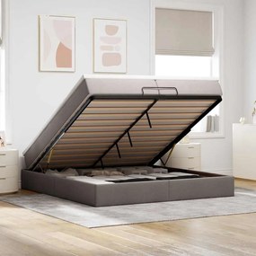 oszmán ágykeret matracokkal tópszín 200x200cm szövet