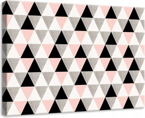 Vászonkép 70x50 Geometrikus Tánc Absztrakt Szürke árnyalatokban a Nappaliba