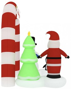 felfújható karácsonyi boltív LED-ekkel 260 cm