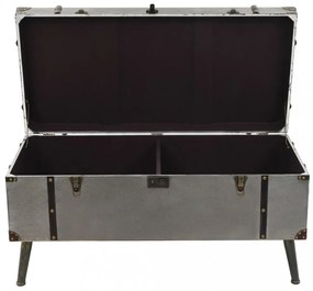 MDF és alumínium dohányzóasztal 102 x 51 x 47,5 cm