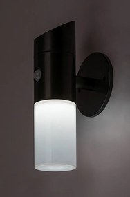 Rábalux Lutto 77030 mozgásérzékelős kültéri szolár falilámpa, 1W LED, 6500K, 65 lm,IP44