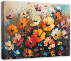 Vászonkép Mezei Virágok Pasztell Hálószoba Nappali Konyha Vászonkép 100x70