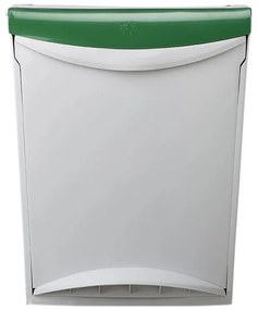Denox Ekosystem Szelektív hulladékgyűjtő szemetes25 l, zöld - üveg