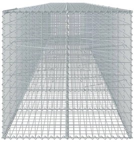 horganyzott vas gabion kosár fedéllel 1100 x 100 x 100 cm