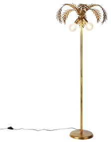 Vintage állólámpa arany 2-lámpa - Botanica