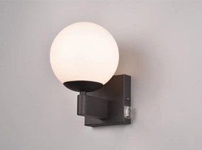 Matt fekete fali lámpa ø 14 cm Kula – Trio