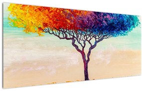 Egy festett fa képe (120x50 cm)