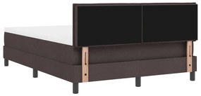 vidaXL Boxspring Ágy Mattal és LED Fekete-Nehéz 140x200 cm Szövet