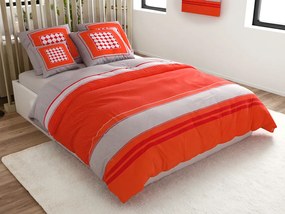 Renforcé pamut ágyneműhuzat TABITA piros Ágyneműhuzat mérete: 2 db 80 x 80 cm | 200 x 220 cm