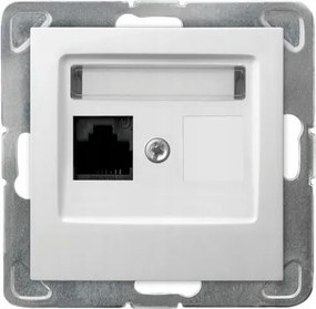 Ospel Impresszió Számítógép aljzat szimpla Kat 5e MMC Fehér GPK-1Y/K/m