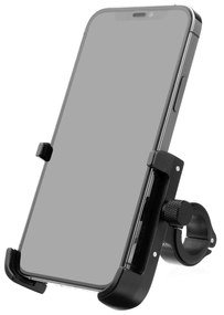FIXED Bikee ALU 2 alumínium mobiltelefon tartó kerékpárra forgó fejjel, fekete