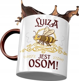 Bordó Bögre Lujza Feleség Barátnő Ajándék Nyomtatott Fotóval