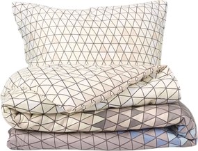 Matex Háromszögek szatén ágyneműhuzat, 140 x 200 cm, 70 x 90 cm