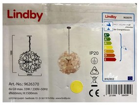 Lindby Lindby - Csillár láncon NUBALIKA 6xG9/33W/230V LW1107
