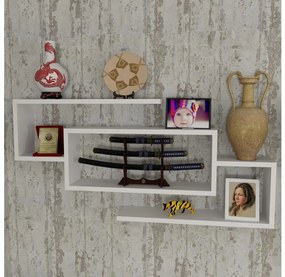 Fali polc JANISON 48x103 cm fehér