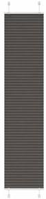 pliszírozott redőny fekete 40x200 cm szövetszélesség 39,4 cm