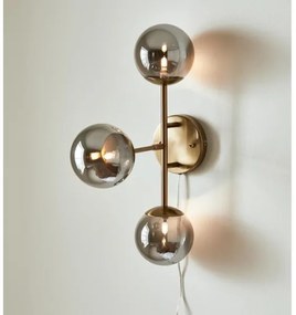 Markslöjd 108253 - Fali lámpa TRINITY 3xG9/20W/230V arany/szürke