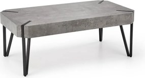 EMILY dohányzóasztal beton/fekete