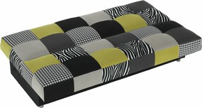 Dívány, anyag/ lime zöld/ szürke / fekete, ALABAMA