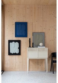 Krémszínű komód tölgyfa dekorral 80x100x45 cm June – Zuiver