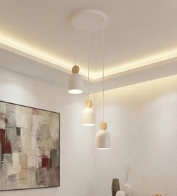 Emibig modern skandináv függeszték mesi fehér emi1693/3prem