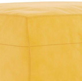 sárga bársony pad 70x35x41 cm